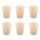 Aulica 100701 Set of Six Golden Water Glasses for Parties