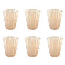 Aulica 100701 Set of Six Golden Water Glasses for Parties