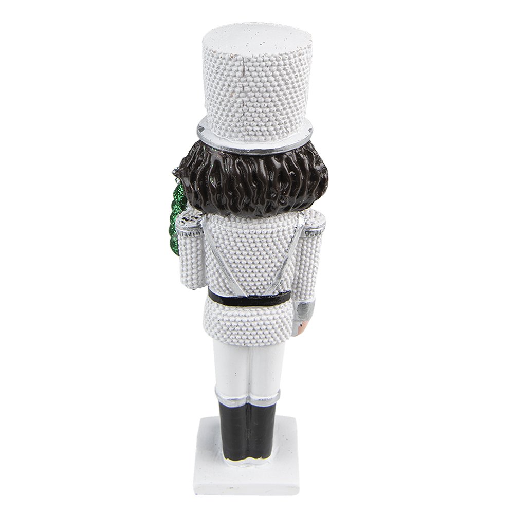 Notenkraker beeld 16 cm wit kunststof