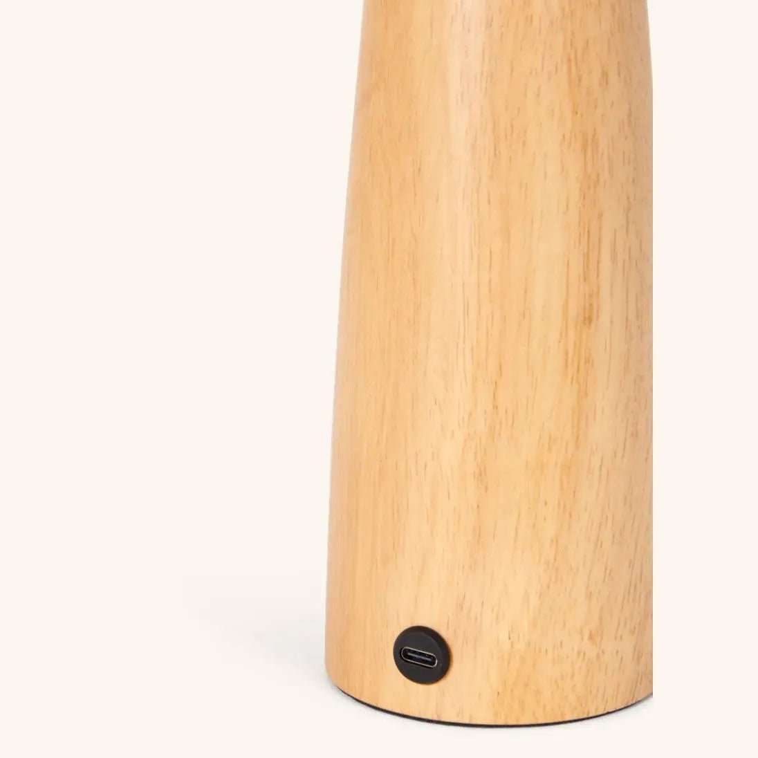 Tafellamp hout 17x26 cm oplaadbaar dimbaar