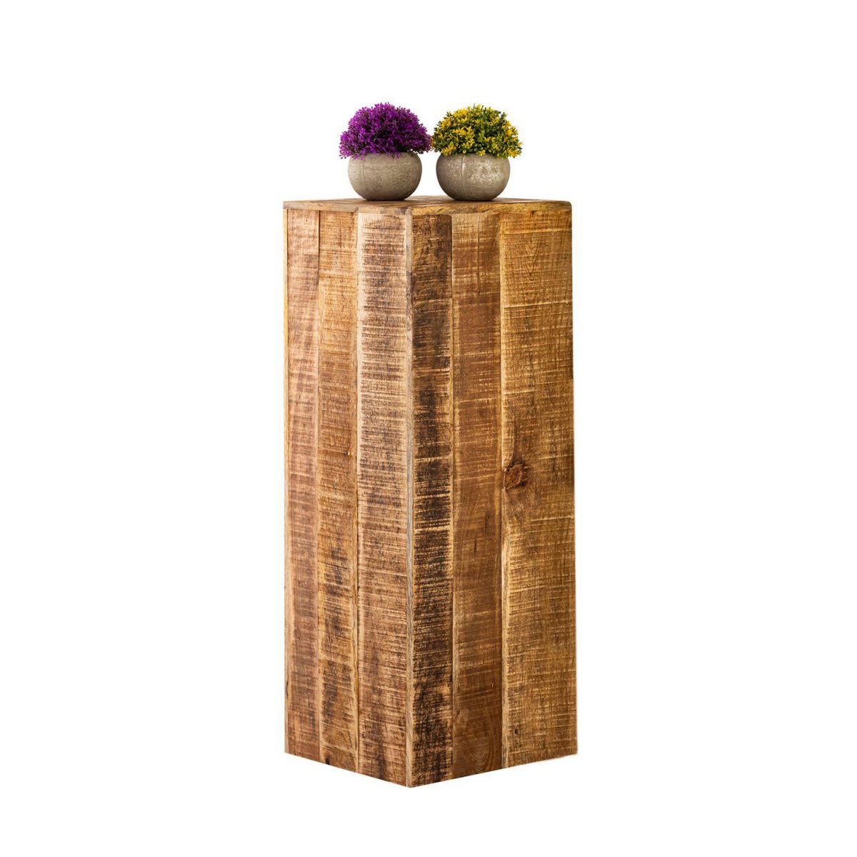 Bloemzuil 27x27 Cm Hoogte 50 Of 73 Cm Mangohout Decoratief