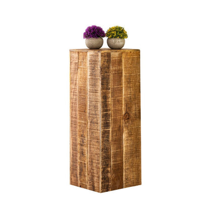 Bloemzuil 27x27 Cm Hoogte 50 Of 73 Cm Mangohout Decoratief