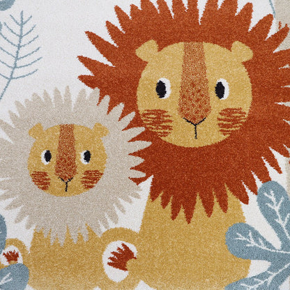 Kindertapijt 120x170 cm leeuw moeder welp