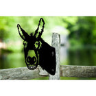 Ezel Donkey Beppo metaal zwart 20,9x30,9 cm