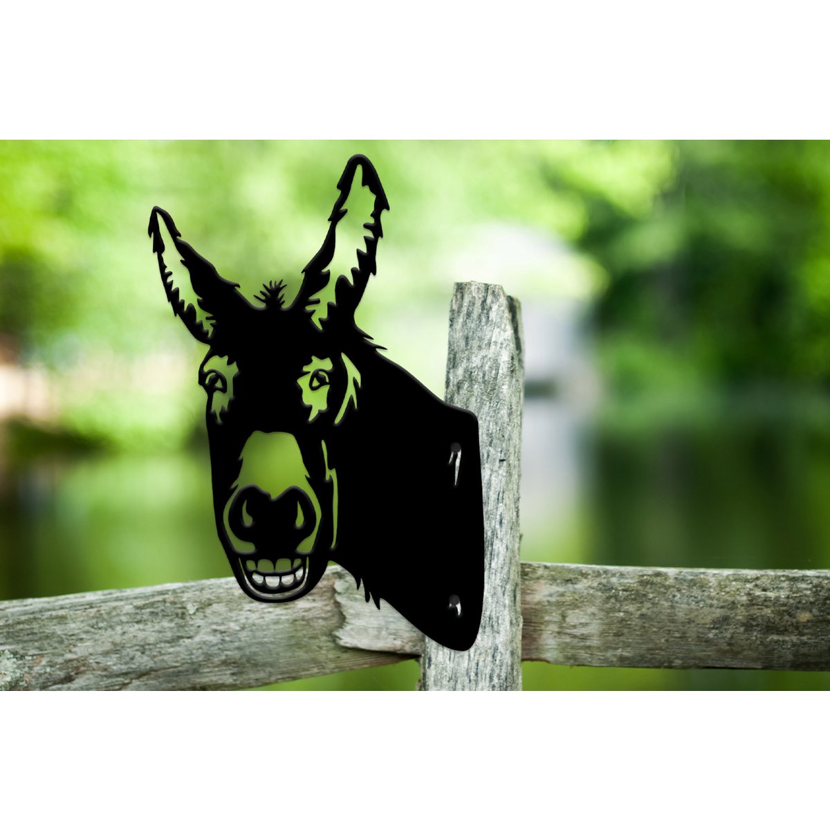 Kiekeboe Ezel Donkey Beppo Zwart Panel 20,9x30,9x0,2 Cm
