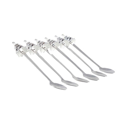 Theelepels zilver set van 6