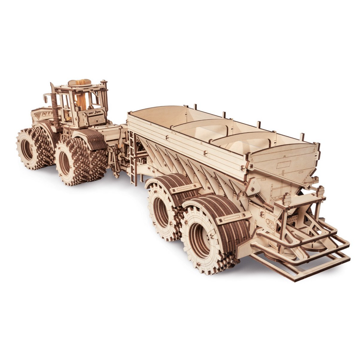 Eco Wood Art EWA 3D Mechanische Puzzel Tractor K7M Model