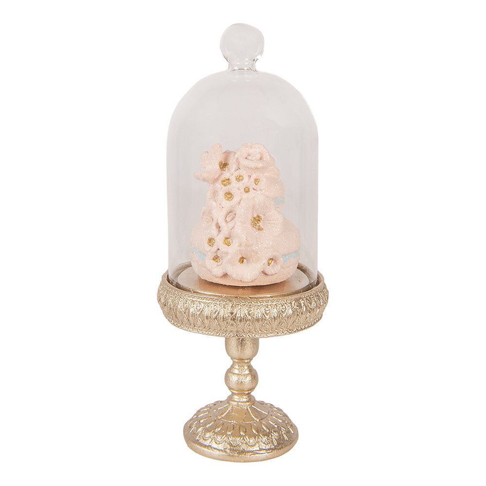 Decoratie beeld macarons 7x17 cm goudkunststof