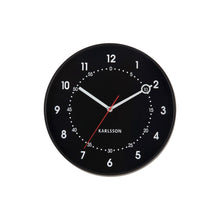 Wandklok 32 cm zwart