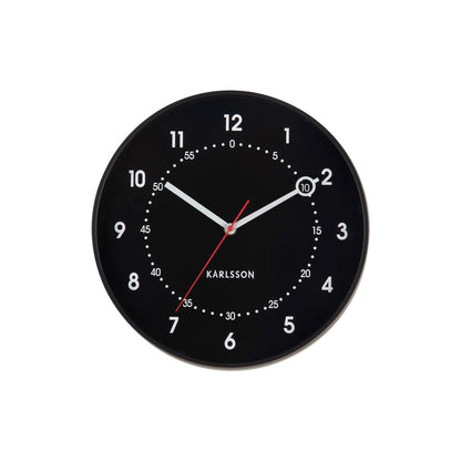 Wandklok 32 cm zwart