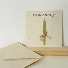 Luna Leena 2x Greeting Card Set With Golden Candle Sustainable