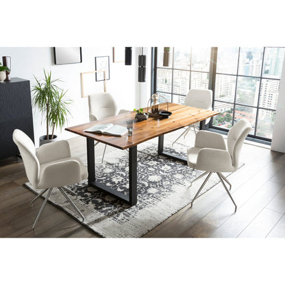 Eetgroep 5-delig 160x85 cm massief acaciahout