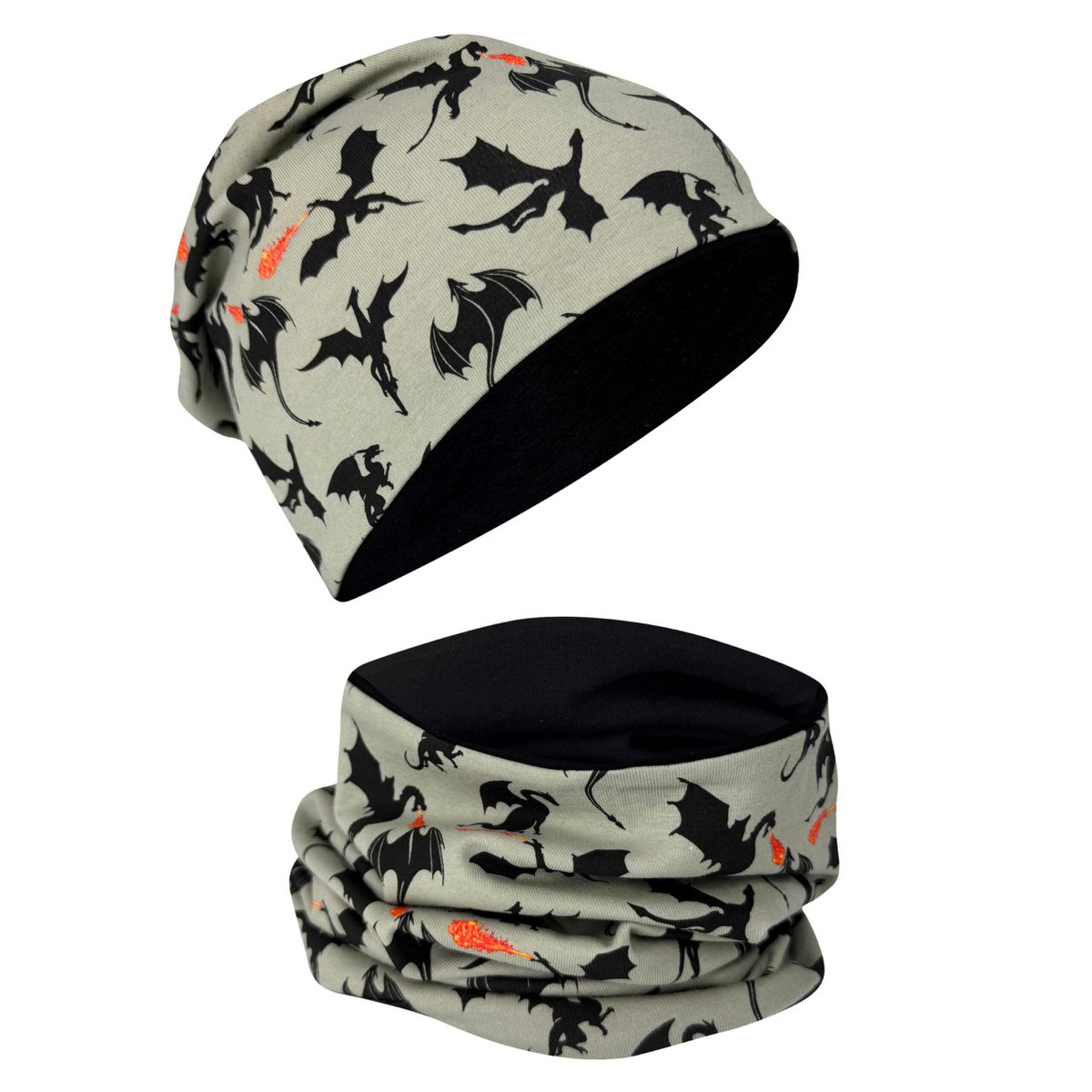 Kinderen Beanie Muts En Loop Dragons Warme Winter Set