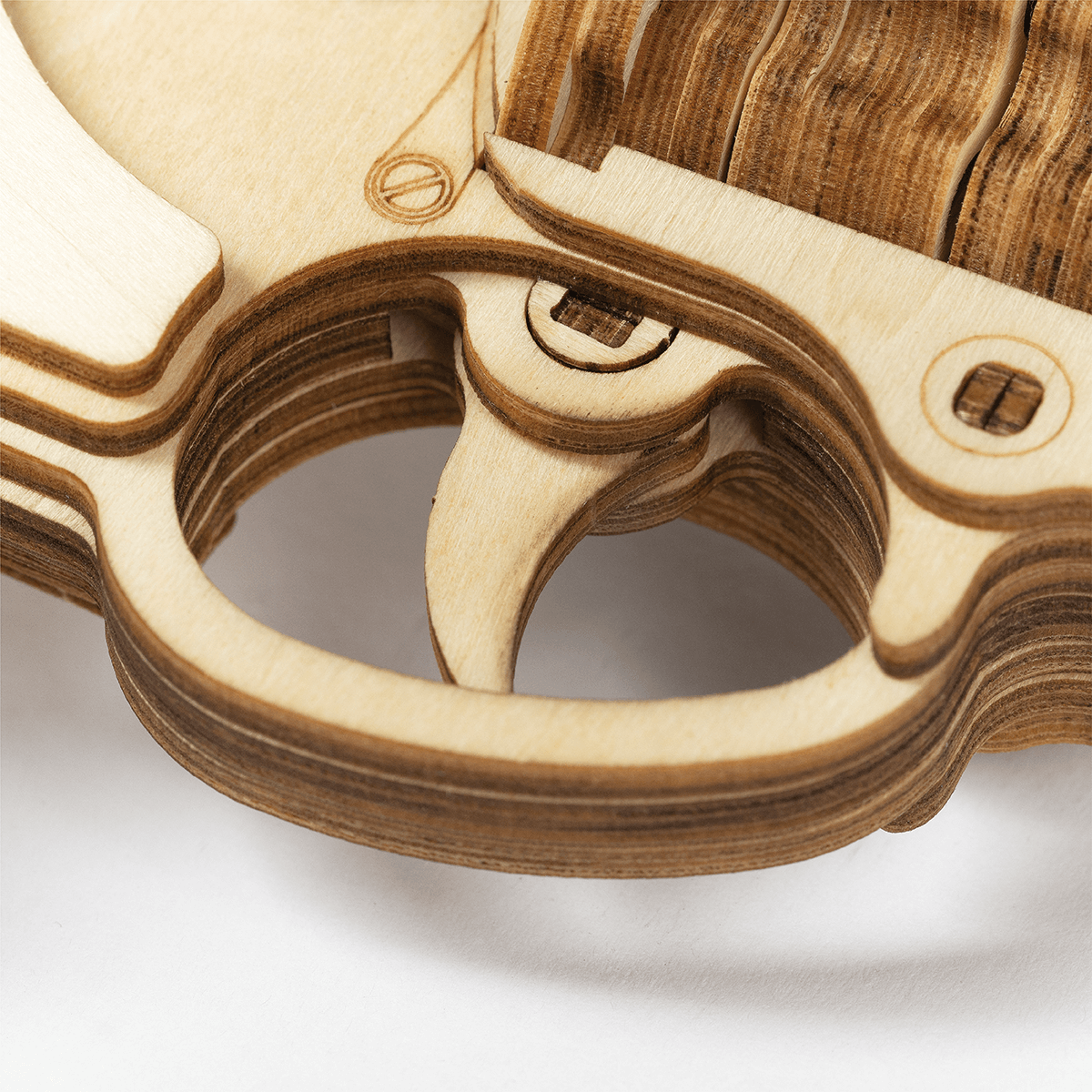 Robotime, 3D Wooden Puzzle Corsac M60, LQ401, 22x3.8x12.5 cm