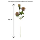 Scabiosa | Silk Artificial Flower | Length 80cm2pcs purple