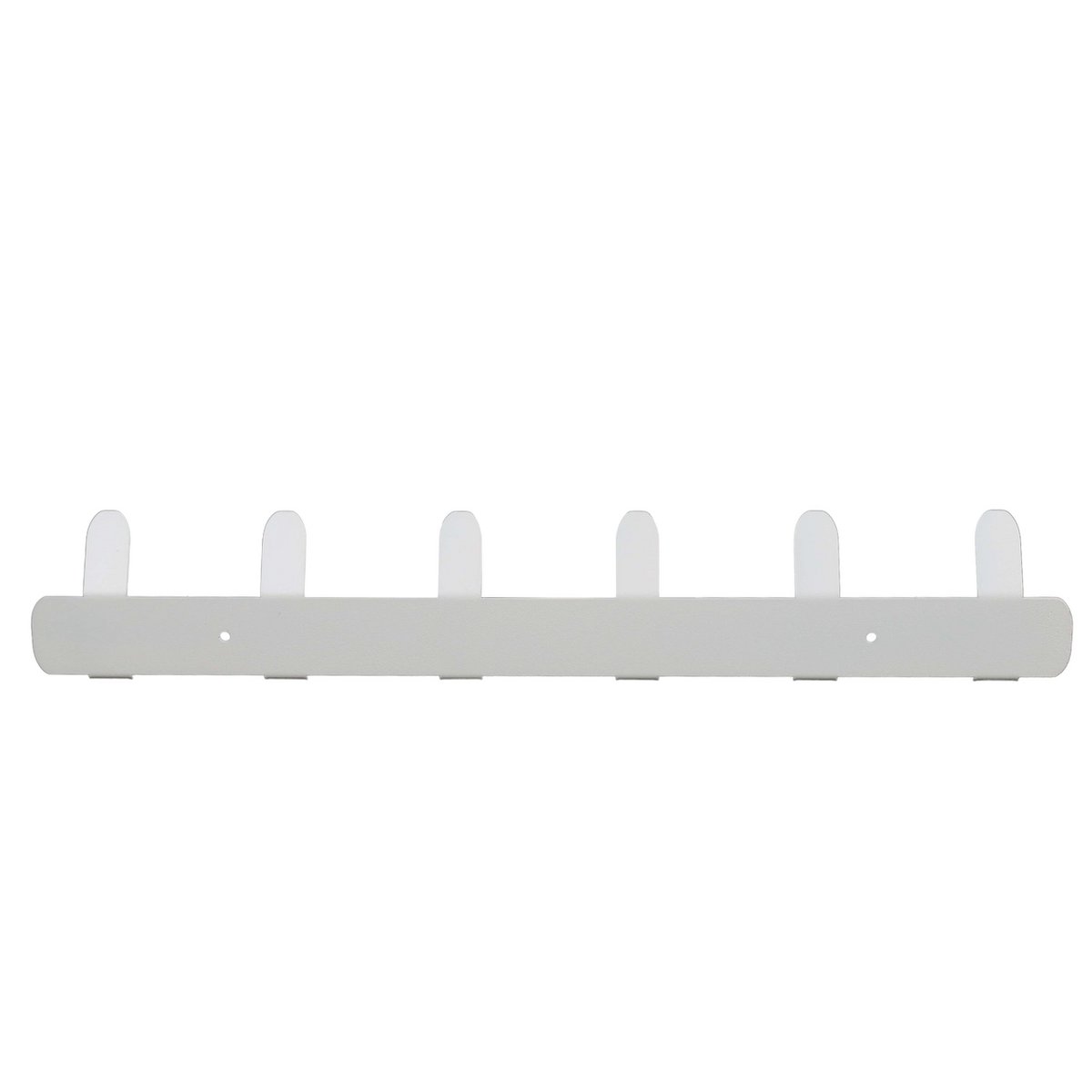 Wandkapstok 48 cm metaal wit