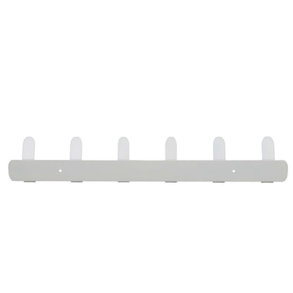 Wandkapstok 48 cm metaal wit