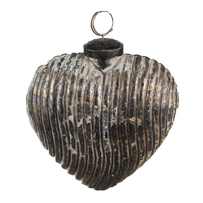 Christmas bauble 11x5x12 cm Grey Glass Christmas decoration