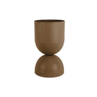 Plantenpot 26x45 cm metaal bruin