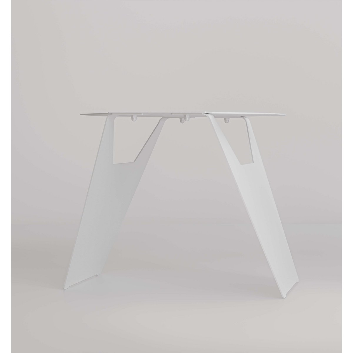 Bijzettafel 60x60x45 cm wit MDF