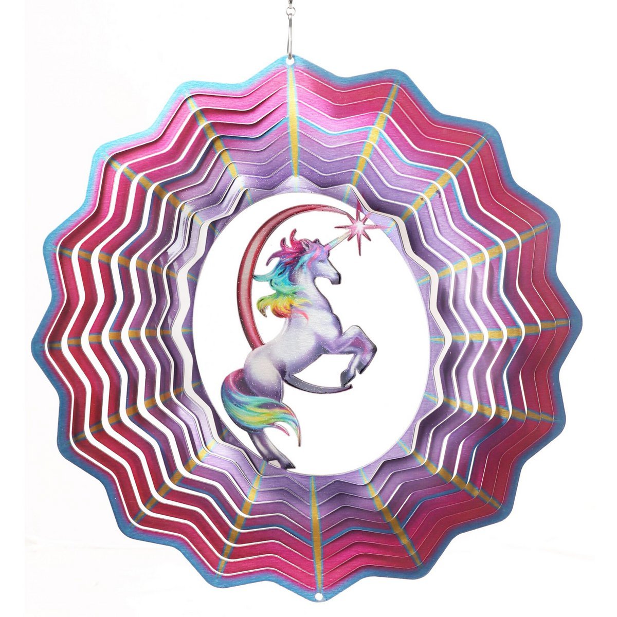 Windspinner eenhoorn Ø 30 cm roestvrij staal