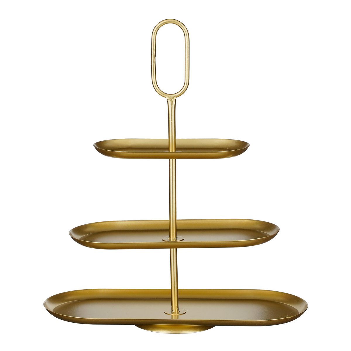 Etagere 3 laags 48x20x55 cm metaal goud
