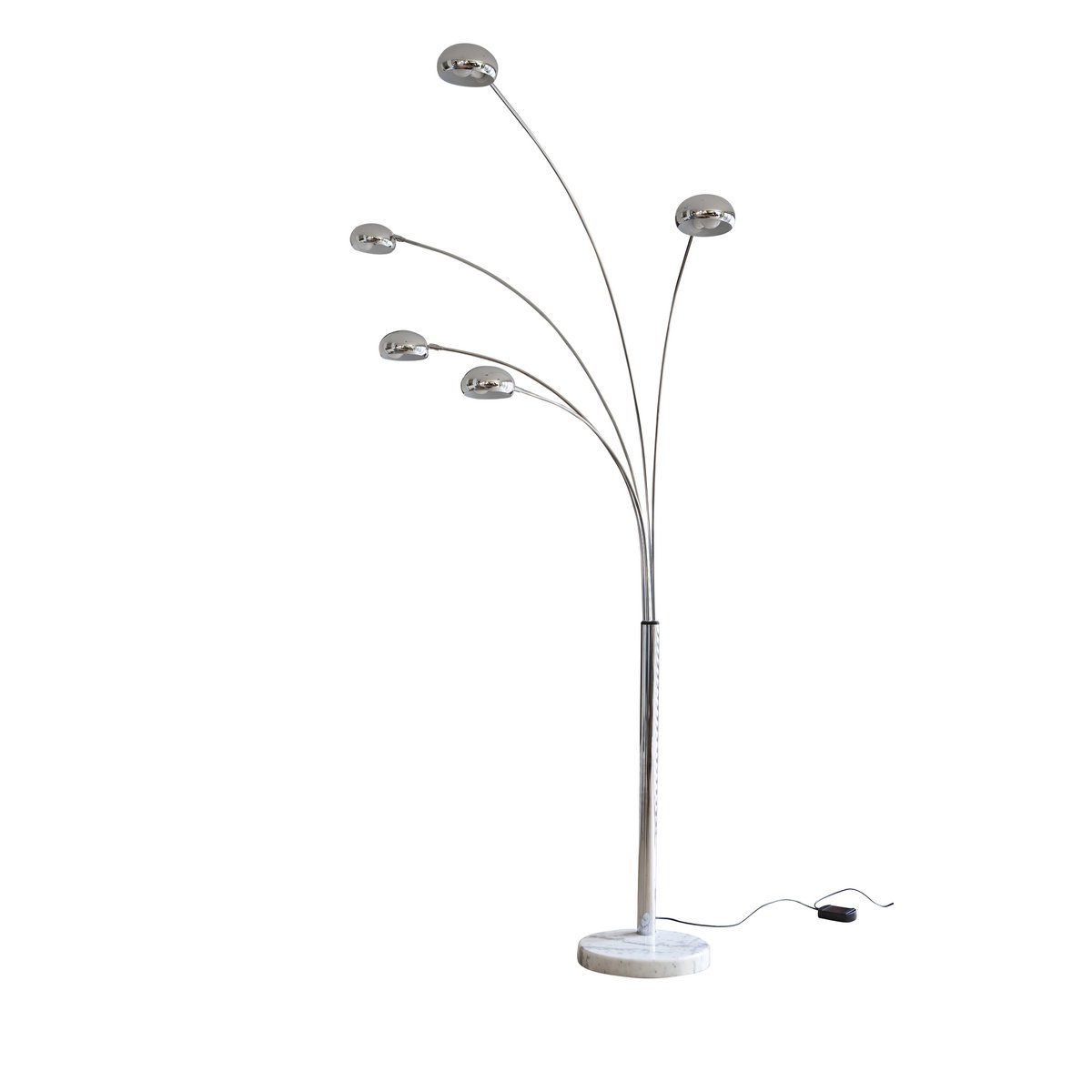 Booglamp 205 cm chroom met dimmer