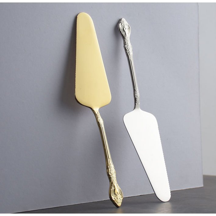 Taartschop goud metaal 21.2 cm
