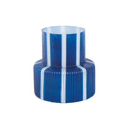 Retro wide striped vase