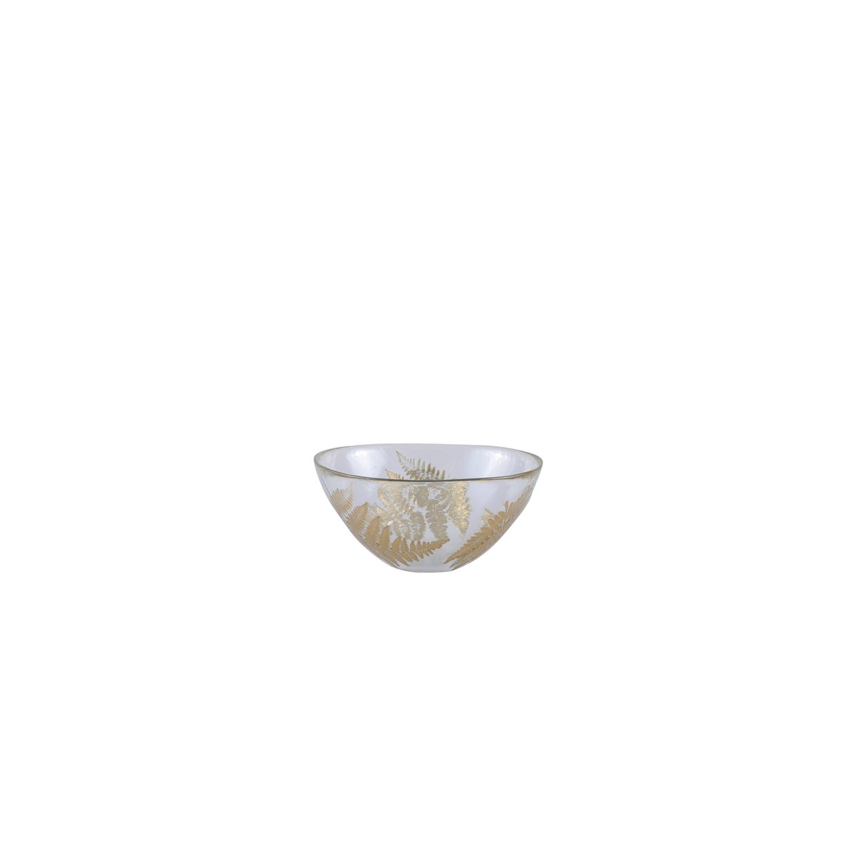 Transparent cup golden leaf