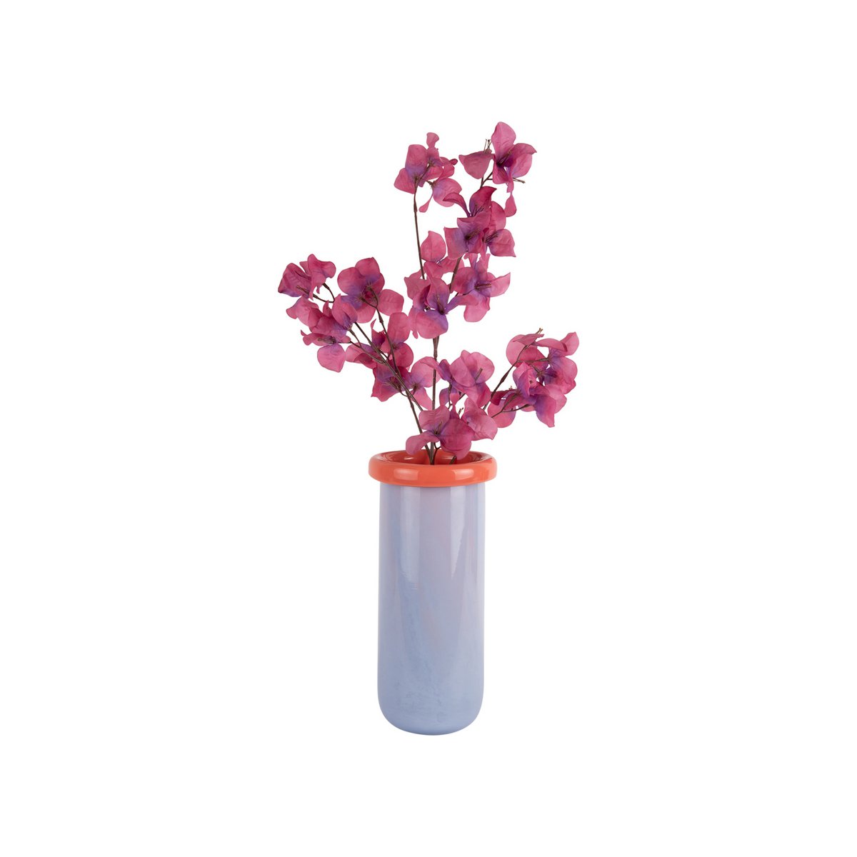 Vaas gevouwen glas paars 31 cm