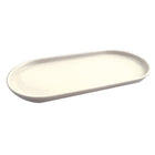 Ovaal bord 22 cm wit porselein