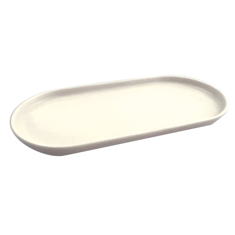 Ovaal bord 22 cm wit porselein