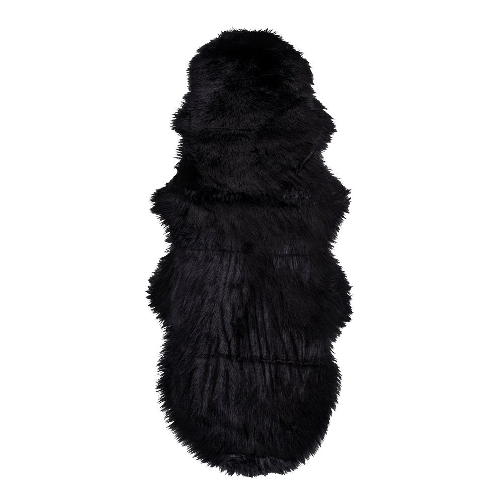 Faux Lambskin - Black, Polyester, 60x180cm