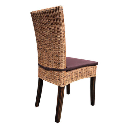 Eetkamerstoel Rattan Conservatorium Cocktool Stijlvol Bruin
