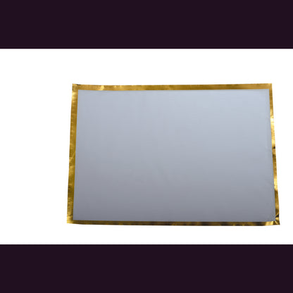 Wegwerp Bord Cover 31,5x45cm Wit Goud Rol 32 Stuks Feest