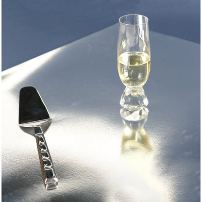Taartschep zilver 32 cm staal