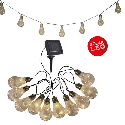 Lichtsnoer 10 LEDs zonne-energie plastic