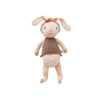 Knuffel konijn gebreid beige 37x30 cm
