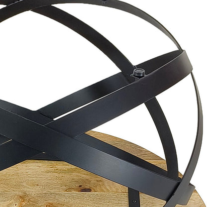 Bijzettafel rond Ø 75 cm tabak metaal
