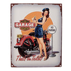 Tekstbord 20x25 cm grijs ijzer motor