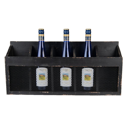Wandrek 60x13x28 cm zwart hout
