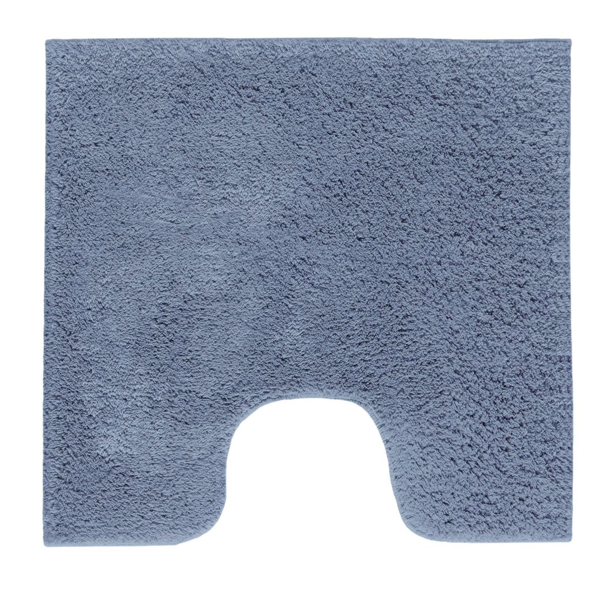 Toiletmat 59x59 cm katoen blauw