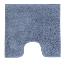 Toiletmat 59x59 cm katoen blauw