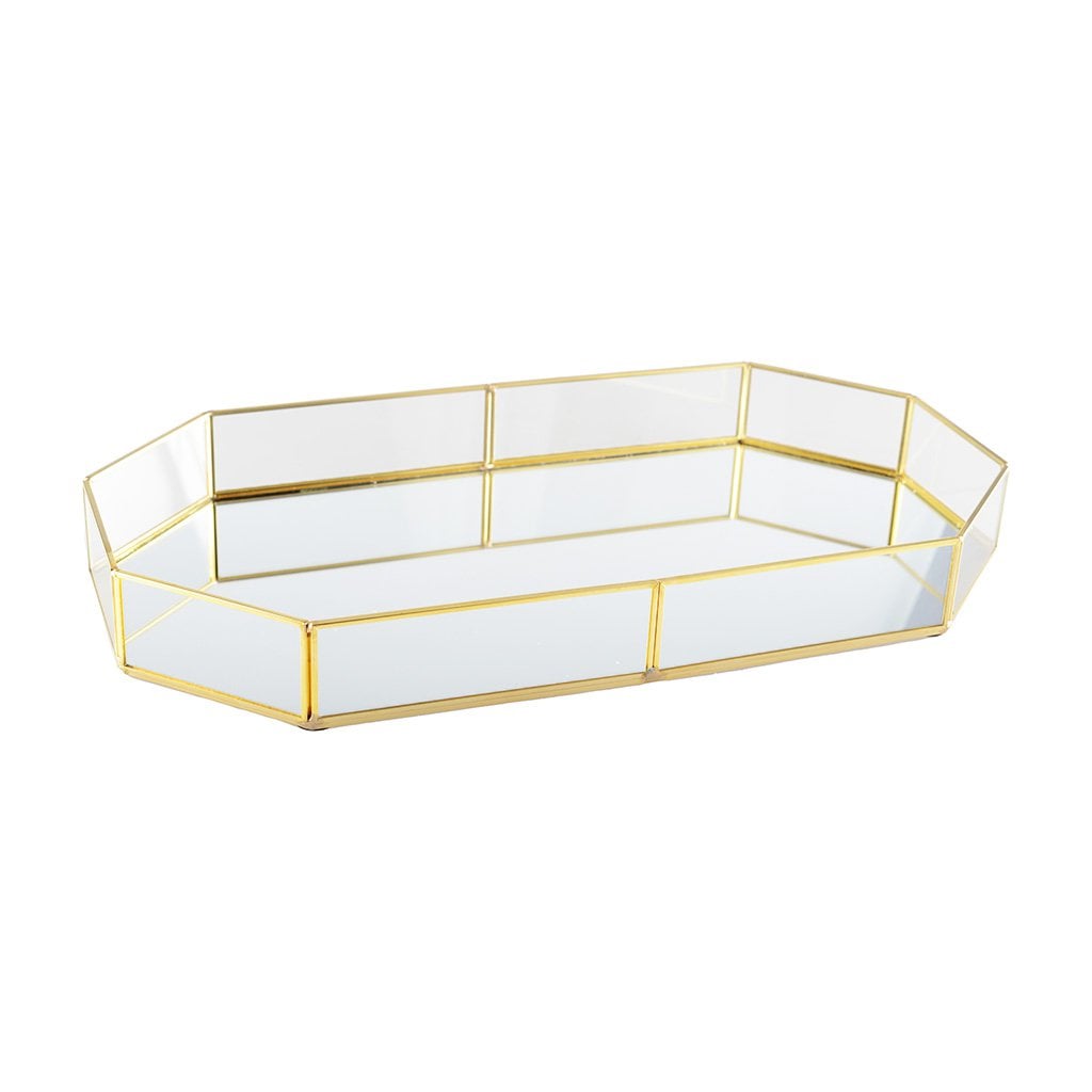 Lade goud glas 42.5x23x5 cm