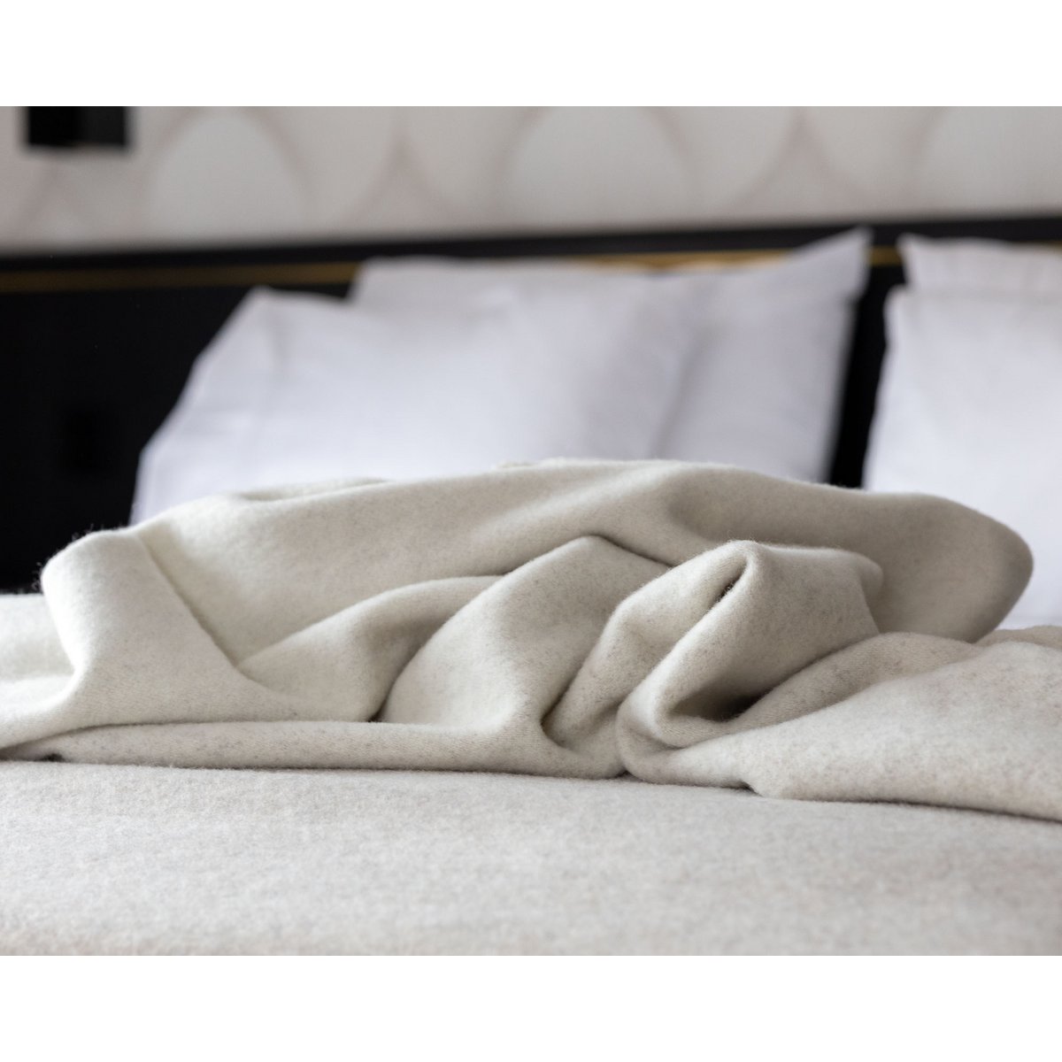 Luxe Merino Kasjmier Beddeken Ivoor Duin Zachte Warmte