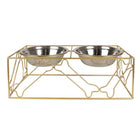Pet food bowl 38x20x14 cm / 2x500 ml