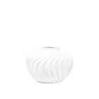Round White Vase Whipped Cream Look In Polyresin 30x30x22cm