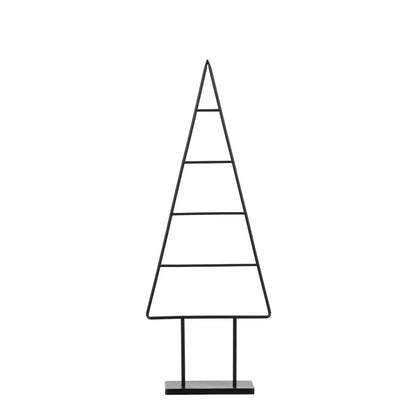 Decoratieve kerstboom 90 cm zwart metaal