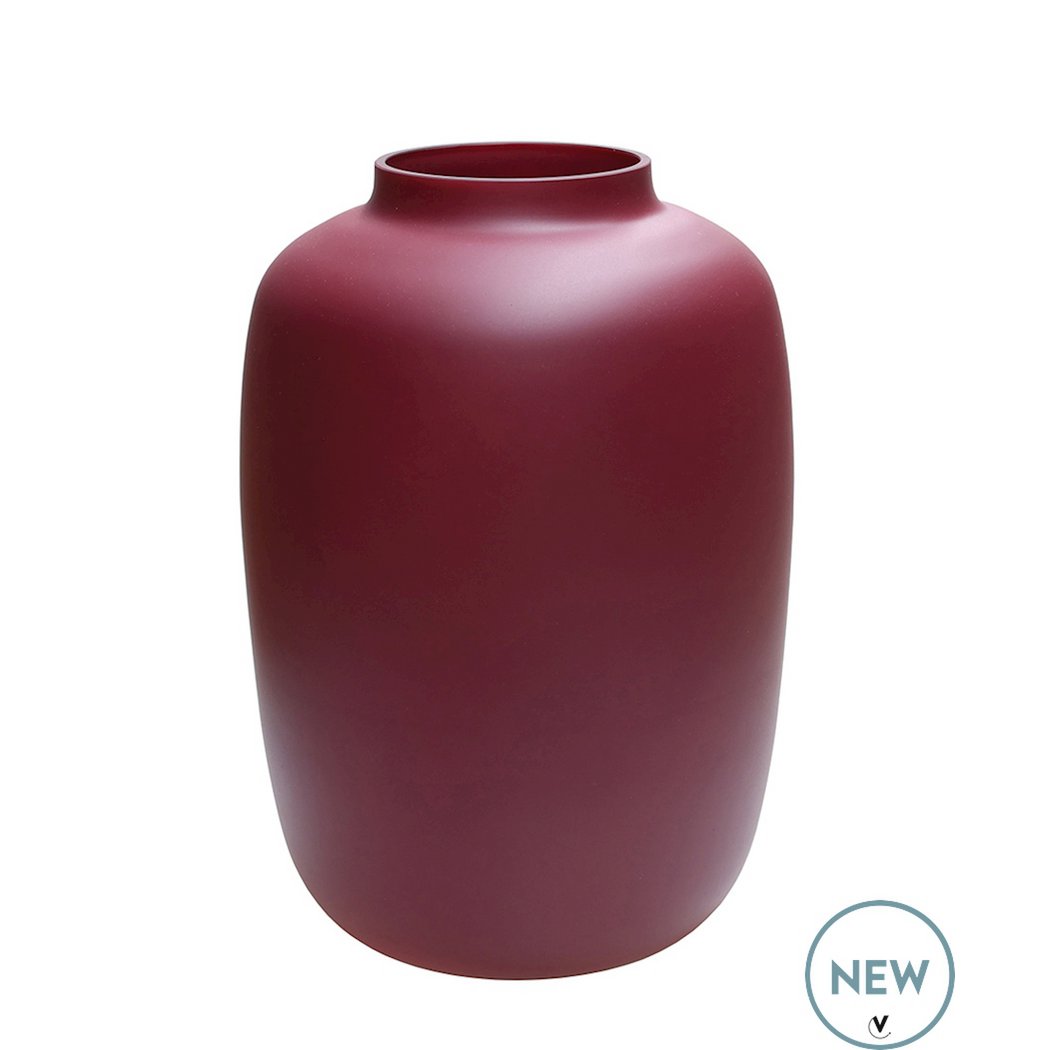 Vaas Artic M Ø25x35 cm mat violet glas